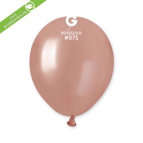 BALÃO DE LÁTEX METÁLICO ROSE GOLD#071 AM50 COM 50 UNIDADES  - 5"