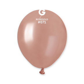 BALÃO DE LÁTEX METÁLICO ROSE GOLD#071 AM50 COM 100 UNIDADES - 5''