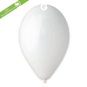 BALÃO DE LÁTEX WHITE#001 G90 COM 50 UNIDADES -10"