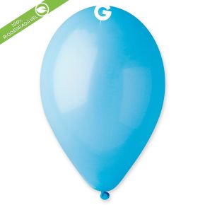 BALÃO DE LÁTEX LIGHT BLUE#009 G90 COM 50 UNIDADES -10"