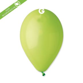 BALÃO DE LÁTEX LIGHT GREEN #011 G90 COM 50 UNIDADES -10"