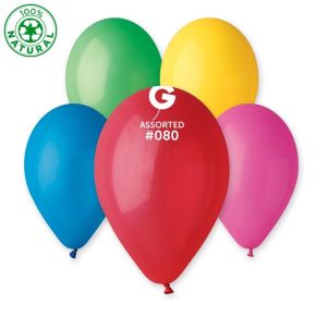 BALÃO DE LÁTEX SORTIDAS #080 G110 COM 50 UNIDADES -12''