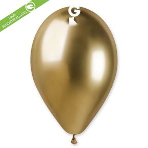 BALÃO DE LÁTEX SHINY GOLD #088 GB120 COM 25 UNIDADES -13"