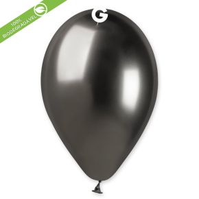 BALÃO DE LÁTEX SHINY SPACE GREY #090 GB120 COM 25 UNIDADES -13"