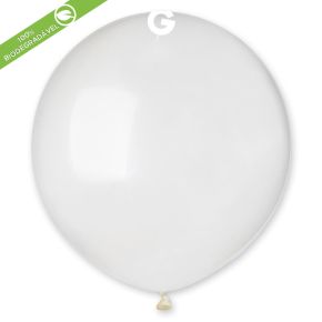 BALÃO DE LÁTEX CRYSTAL#000 TRANSPARENTE G150 COM 25 UNIDADES -19"