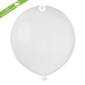 BALÃO DE LÁTEX WHITE#001 G150 COM 25 UNIDADES -19"