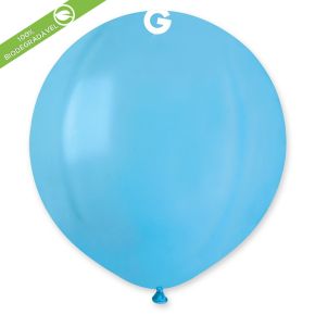 BALÃO DE LÁTEX LIGHT BLUE#009 G150 COM 25 UNIDADES -19"