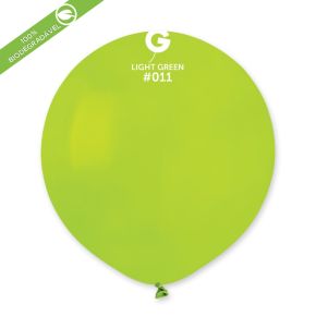 BALÃO DE LÁTEX LIGHT GREEN #011 G150 COM 25 UNIDADES -19"