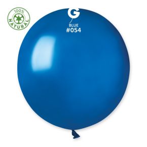 BALÃO DE LÁTEX METALLIC BLUE#054 GM150 COM 25 UNIDADES -19''