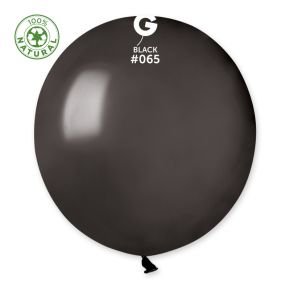 BALÃO DE LÁTEX METALLIC BLACK#065 GM150 COM 25 UNIDADES -19''