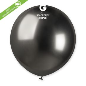 BALÃO DE LÁTEX SHINY SPACE GREY#090 GB150 COM 25 UNIDADES -19"