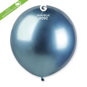 BALÃO DE LÁTEX SHINY BLUE#092 GB150 COM 25 UNIDADES -19"