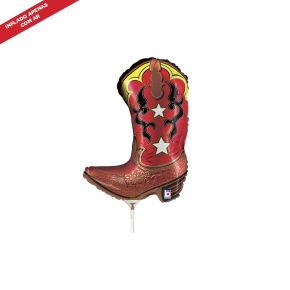 BALÃO METALIZADO MINI COWBOY BOOT 14" GRABO