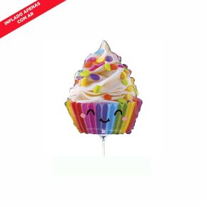 BALÃO METALIZADO MINI CUTE CUPCAKE 14" GRABO