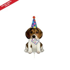 BALÃO METALIZADO MINI BIRTHDAY PUPPY 14" GRABO