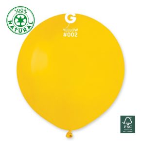 BALÃO DE LÁTEX YELLOW#002 G150 COM 25 UNIDADES -19''