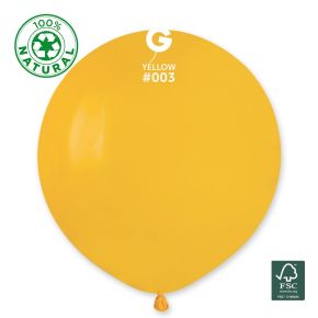 BALÃO DE LÁTEX YELLOW#003 G150 COM 25 UNIDADES -19''