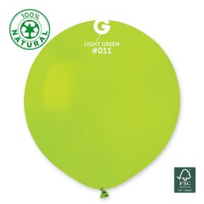 BALÃO DE LÁTEX LIGHT GREEN #011 G150 COM 25 UNIDADES -19''