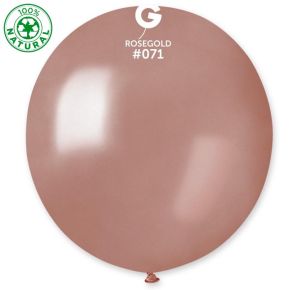 BALÃO DE LÁTEX METALLIC ROSE GOLD#071 G150 COM 25 UNIDADES -19''