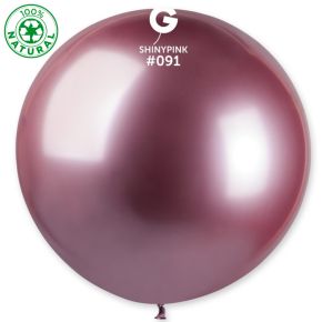 BALÃO DE LÁTEX SHINY PINK#091 30 - GB30 COM 1 UNIDADE