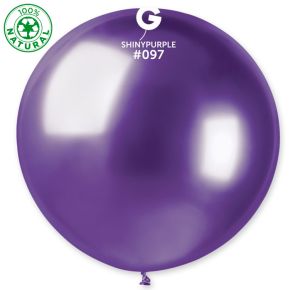 BALÃO DE LÁTEX SHINY PURPLE#097 30 - GB30 COM 1 UNIDADE