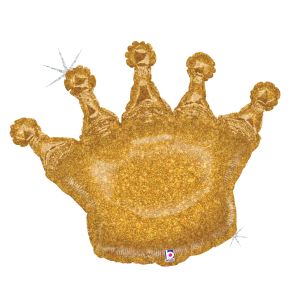 BALÃO METALIZADO GLITTERING CROWN 36" GRABO