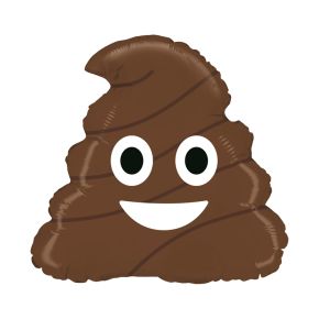 BALÃO METALIZADO EMOJI POO 20" GRABO