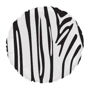 BALÃO METALIZADO ANIMAL PRINT ZEBRA 20" FLEXMETAL