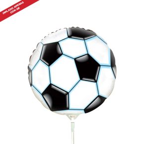 BALÃO METALIZADO BOLA DE FUTEBOL 9"V FLEXMETAL