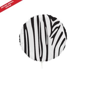 BALÃO METALIZADO ANIMAL PRINT ZEBRA 9"V FLEXMETAL