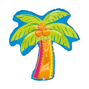 BALÃO METALIZADO TROPICAL PALM TREE 37" GRABO