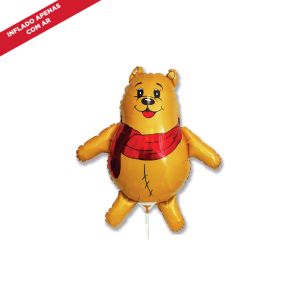 BALÃO METALIZADO URSO PUFF SHAPE 14" - FLEXMETAL