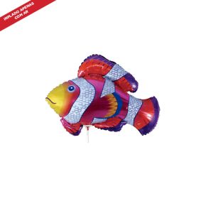 BALÃO METALIZADO PEIXE PALHACO SHAPE 14" FLEXMETAL