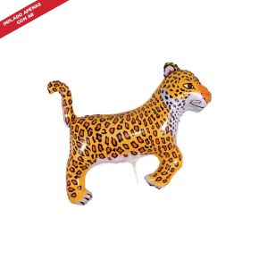 BALÃO METALIZADO LEOPARDO SHAPE 14" FLEXMETAL