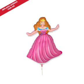 BALÃO METALIZADO PRINCESA SINDY SHAPE 14" - FLEXMETAL