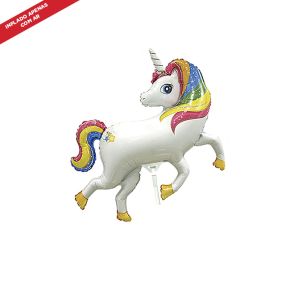 BALÃO METALIZADO RAINBOW UNICORN 14" FLEXMETAL