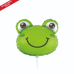 BALÃO METALIZADO FROG HEAD SHAPE 14" FLEXMETAL