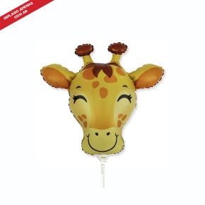 BALÃO METALIZADO GIRAFFE HEAD SHAPE 14" FLEXMETAL