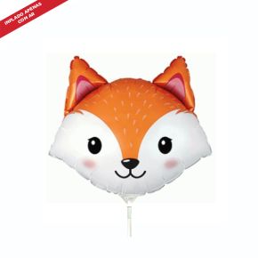 BALÃO METALIZADO FOX HEAD SHAPE 14" FLEXMETAL