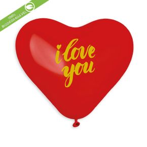 BALÃO DE LÁTEX I LOVE YOU SCRIPT CRS10 COM 25 UNIDADES -10''