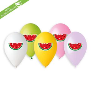 BALÃO DE LÁTEX JUICY WATERMELON GS120 COM 25 UNIDADES -13"