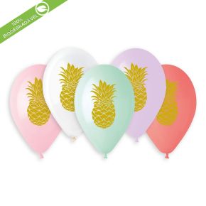 BALÃO DE LÁTEX GOLD PINEAPPL GS120 COM 25 UNIDADES -13"