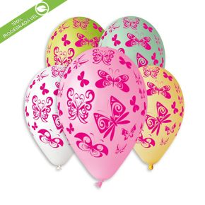 BALÃO DE LÁTEX BUTTERFLY GS120 COM 25 UNIDADES -13'' 