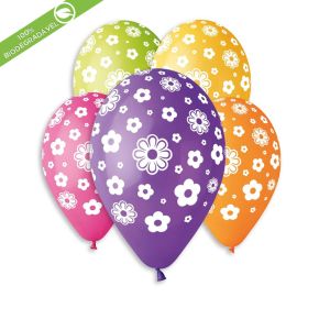 BALÃO DE LÁTEX FLOWERS GS120 COM 25 UNIDADES -13"