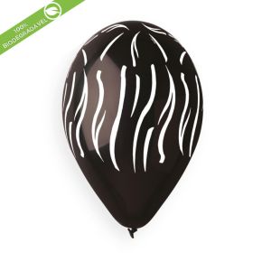 BALÃO DE LÁTEX ANIMAL STRIPS GS120 COM 25 UNIDADES -13''