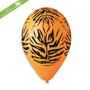 BALÃO DE LÁTEX ANIMAL STRIPS GS120 COM 25 UNIDADES -13''