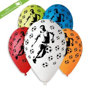 BALÃO DE LÁTEX FOOT BALL GS120 COM 25 UNIDADES -13"