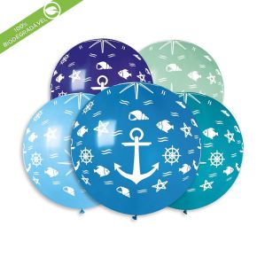 BALÃO DE LÁTEX MARINE GS30 COM 5 UNIDADES -31"