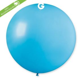 BALÃO DE LÁTEX LIGHT BLUE#009 G30 COM 5 UNIDADES -31"