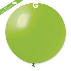 BALÃO DE LÁTEX LIGHT GREEN #011  G30 COM 5 UNIDADES -31"